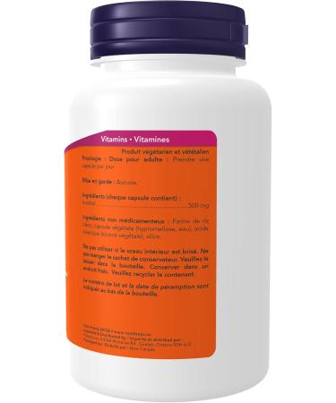 NOW Acetyl L-Carnitine 500mg 100 vcaps and NOW Inositol 500mg 100 vcaps - Buy Online on SooperMarket.com