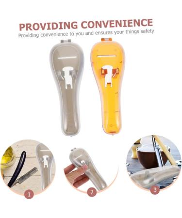 Housoutil 4-Piece Razor Storage Box & Travel Case | Portable Protective Bag for Manual Razors | Orange | International Shipping Available - Buy Online on SooperMarket.com