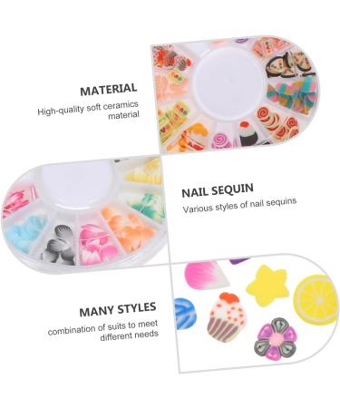Angoily 8 Boxes Soft Pottery Diy Fruit Nail Art Slice Nail Art Slices Bulk Diy Lip Gloss Clay Fruit Slices for Nail Fruit Slices Manicure Polymer Clay Patch Sticker 3d - Buy Online on SooperMarket.com