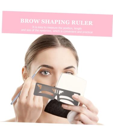 Mikinona 2pcs Eyebrow Ruler Eyebrow Shaping Template Brow Shaping Ruler T Tool Eyebrow Makeup Tools Cosmetics 1 count (Pack of 1) As Shown - Buy Online on SooperMarket.com