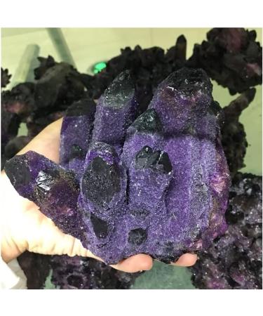 Natural Amethyst Angel Aura Quartz Crystal Cluster Specimen Gift HOMEZHOU - Buy Online on SooperMarket.com
