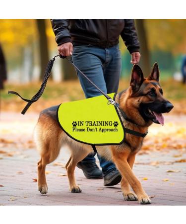 In Training Please Don't Approach/Ask Before Petting Me Dog Jacket Vest Alert Slogan Warning Vest (Don't Approach Large) Don't Approach L EU - Buy Online on SooperMarket.com