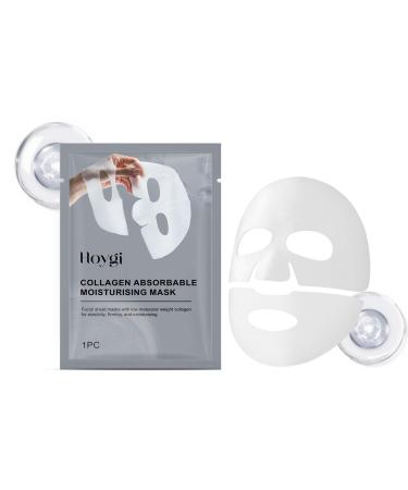 Collagen Deep Mask Collagen Face Mask Pure Collagen Films Korean Deep Hydrating Firming Overnight Hydrogel Mask Improve Moistur Elasticity and Wrinkle