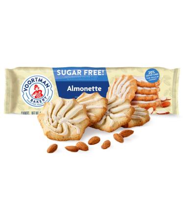 Voortman Sugar Free Iced Almonette Cookies - Delicious Low-Carb Treats - Buy Online on SooperMarket.com