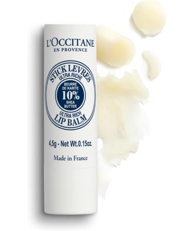 L'OCCITANE Shea Ultra Rich Lip Balm 4.5g | Enriched with 10% Shea Butter | Nourishes & Protects Dry Lips | Luxury & Clean Beauty Lip Care for All Skin Types - Buy Online on SooperMarket.com