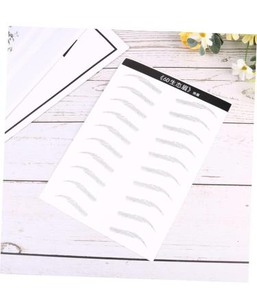 Mikinona 2 Pairs Disposable Makeup Tools 4d Hair-like Authentic Eyebrows Template Eyebrow Trimming The Lazy - Buy Online on SooperMarket.com