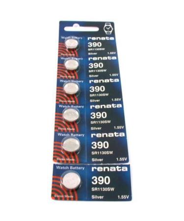 #390 Renata Watch Batteries 6Pcs