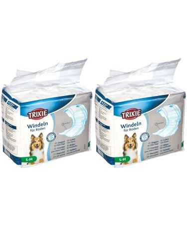 Diapers for male dogs S-M: 30-46 cm 12 pcs. (pack of 2) S/M (pack of 2)