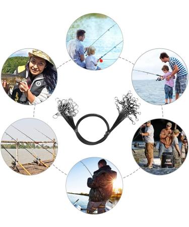 30-Piece Stainless Steel Fishing Leader Set | Anti-Bite Steel Wire for Predatory Fish | Durable Fishing Line & Compartment Cable - Buy Online on SooperMarket.com