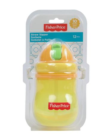 Fisher Price Unisex Baby 14 Oz Pop Up Straw Sipper Cup - Yellow & Orange - Buy Online on SooperMarket.com