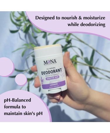 MONA BRANDS All Natural Deodorant For Women & Men | For Sensitive Skin | No Aluminum or Baking Soda | (3-Pack VARIETY-1 1.76 Oz each) - Buy Online on SooperMarket.com