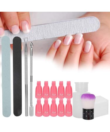 Nail File Nail Gel Set Nail Polish Gel Remover Tools Kit Nail Polish Removal Tool for Manicure Grinding Professional Nail Art Dust Brush Tool for Home and Salon - Buy Online on SooperMarket.com