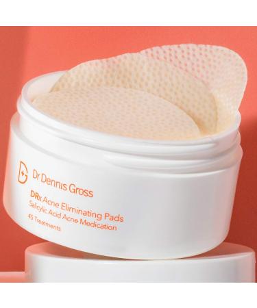 Dr. Dennis Gross DRx Acne Eliminating Pads - 45 Treatments for Clearing Acne, Oily Skin, Clogged Pores, and Inflammation - Buy Online on SooperMarket.com