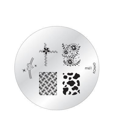 Konad Official M61 Plate for Stamping Nail Art