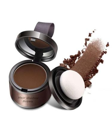 Hairline Powder Instantly Hairline Shadow Powder Quick Cover Grey Hair Root Concealer Eyebrows & Beard Line Thin Hair Root Dye Touch Up Windproof&Sweatproof Hairline Powder for Women and Men(Brown)