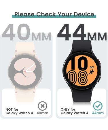 2Pack Tensea Samsung Galaxy Watch 4 44mm Screen Protector Case - Matte Black - Buy Online on SooperMarket.com
