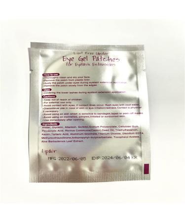 Lint-Free Eye Gel Patches for Lash Extensions - 100 Pack | Under Eye Pads for Eyelash Extension, Eye Mask Beauty Tool - Buy Online on SooperMarket.com