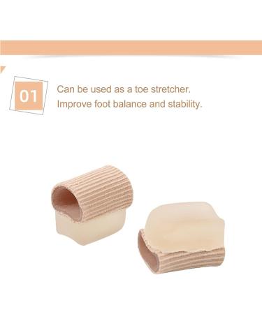 Bunion Pads Toe Tubes 10pcs - Toe Cushion Sleeves for Overlapping Toes & Bunions - Gel Toe Protectors for Pain Relief - Buy Online on SooperMarket.com