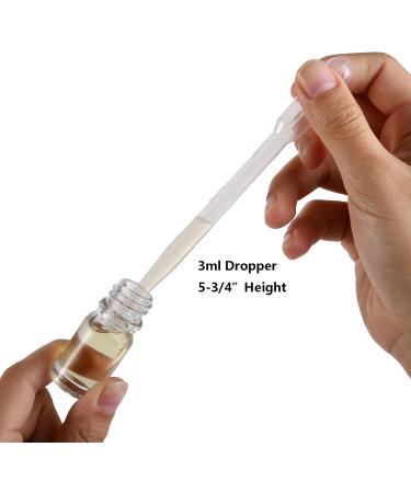 Jucoan 40 Pack 5ml Clear Glass Roll on Bottles Refillable Essential Oil Bottles with Stainless Steel Roller Balls and 5 Droppers for Sample Travel DIY Cosmetic Containers - Buy Online on SooperMarket.com