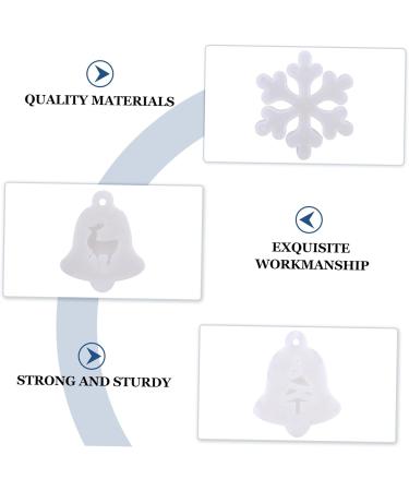 VILLFUL 6pcs Christmas Silicone Molds Christmas Resin Scented Pendant Making Mold Xmas Tree Pan Christmas Fondant Christmas DIY Mold Handmade Mold Silica Gel Christmas Tree Accessories - Buy Online on SooperMarket.com