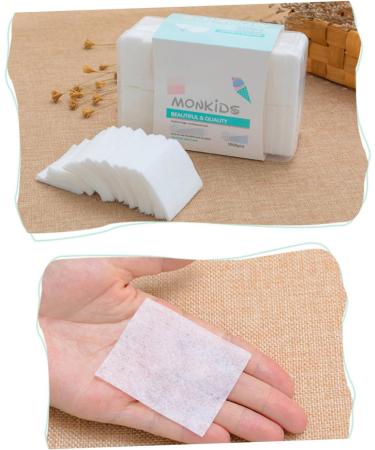Ipetboom 1000pcs Cosmetic Cotton Pads - Thin Nail Polish Remover & Makeup Remover Tools for Flawless Skin - Buy Online on SooperMarket.com