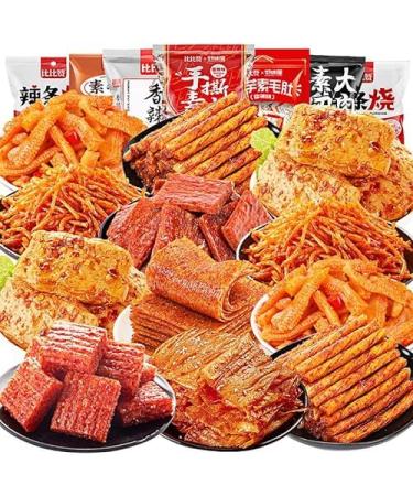 Wei Long Latiao snack gift package A variety of spicy strips spicy big gluten spicy and spicy casual snacks Delicious Chinese Snacks convenience food (218g (20 Small packets))