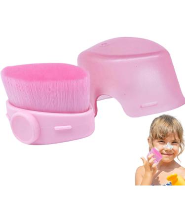 Sunscreen Brush | Foundation Brush for Sunscreen Precise Control - Quick-Drying Fiber Bristles Cosmetic Brushes for Liquid Foundation Contour Pink - Buy Online on SooperMarket.com