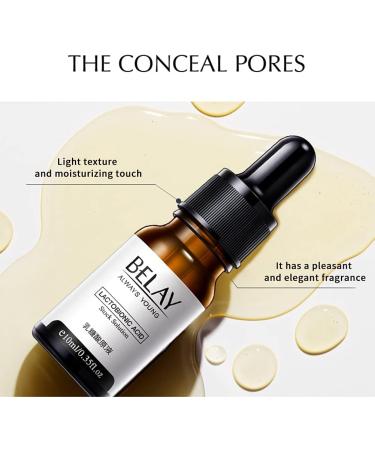 Lactobionic Acid Essence Zero Pore Instant Perfection Serum Nourishes & Moisturize Pore Shrinkage Facial Essence Fix Wrinkle and Pore Vanisher for All Skin 10 ml - Buy Online on SooperMarket.com