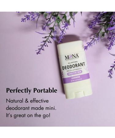MONA All Natural MINI DEORORANT For Women & Men | Vegan & Safe for Sensitive Skin | Aluminum & Baking Soda free Deodorant with All Natural Fragrance | (Travel 4-Pack VAR-1 (0.53 Oz each)) - Buy Online on SooperMarket.com