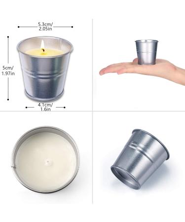 TopSics Citronella Candles - 8 Natural Soy Wax Candles for Outdoor Use - Long Lasting 80-96 Hours - Perfect for Garden Terrace Picnic and Camping - Buy Online on SooperMarket.com