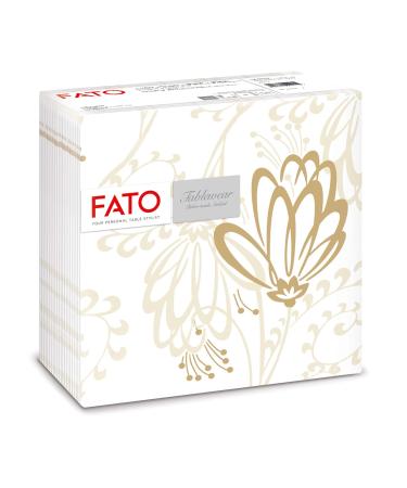 Fato Dry paper napkins Airlaid textile effect pack of 50 napkins size 40x40 folded in 4 Boulevard decor