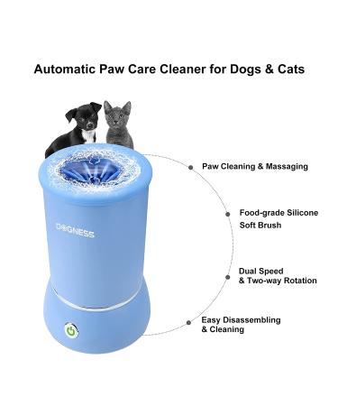 DOGNESS Automatic Dog Paw Cleaner for Small & Medium Dogs and Cats - Blue - Buy Online on SooperMarket.com