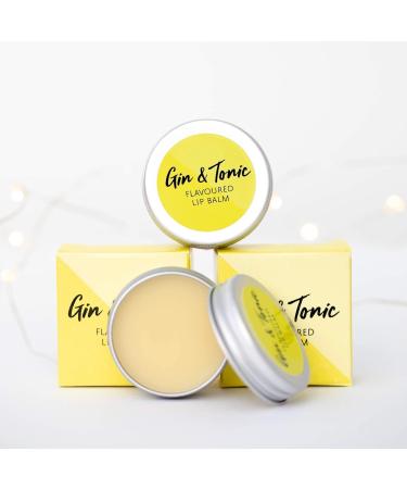 Gin and Tonic Lip Balm - Hand-Poured Hydrating Treatment for Chapped Lips (12g) - Vegan-Friendly Formula with Candelilla Wax for Nourishment and Repair - Buy Online on SooperMarket.com