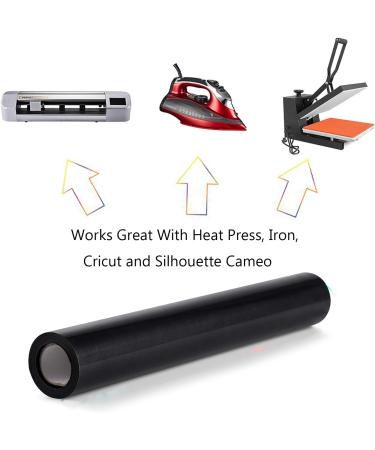 Black Heat Transfer Vinyl Bundle - 12 x 10' Rolls - Easy Cut & Weed - DIY Heat Press Design for T-Shirts, Clothes, Hats & Textiles - Buy Online on SooperMarket.com