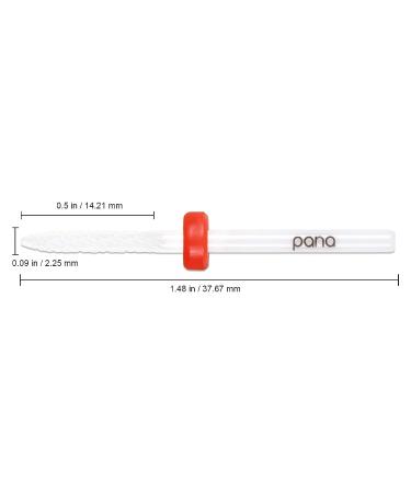 Pana Professional Ceramic White Under Nail Cleaner Bit Nail Drill - Fine Grit 3/32 Shank - Buy Online on SooperMarket.com
