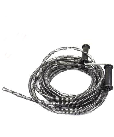 Drain Cleaner Augers Spring Cable 5M (16ft) 13mm for Household Kitchen Bathroom Toilet Plumber Plumbing Snake Pipe Pipeline Sewer Cleaner with Extra Strong Handle