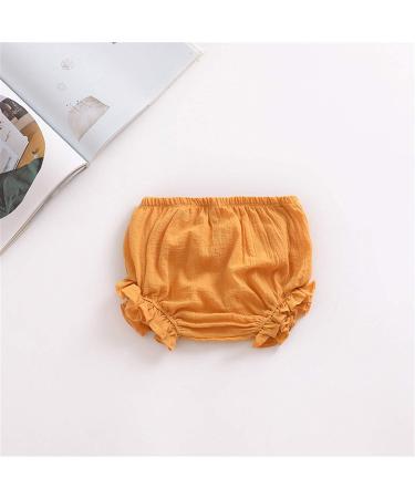 AYIYO Unisex Toddler Diaper Cover Set - Linen Bloomer Shorts for Newborns, Boys, and Girls 12-24 Months - Yellow+Red - 2Pcs - Buy Online on SooperMarket.com