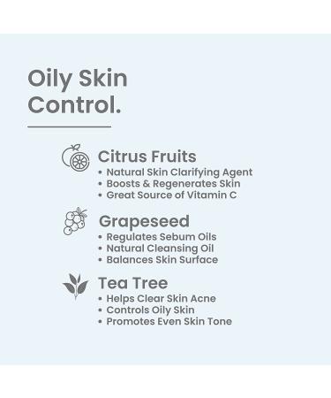 Natural Outcome Oily Skin Cleanser - Purifying Citrus Extracts - Sulfate & Cruelty Free - 8 oz - Buy Online on SooperMarket.com