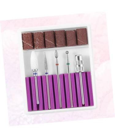POPETPOP 3 Sets Nail Bits Nail Drill Tool Gel Polish Remover Drill Bit Manicure Drill Bits Cuticle Drill Bit Pedicure Bits Nail Polish Tools Nail Polish Accessories Purple Equipment Grid 6.5x5.5cmx3pcs Purplex3pcs - Buy Online on SooperMarket.com