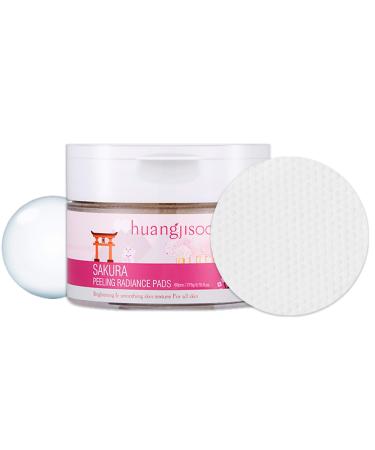 Huangjisoo Sakura Peeling Radiance Pads 60 Pads 7.76 fl oz (220 g)