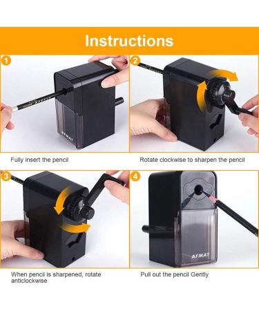 AFMAT Long Point Pencil Sharpener  Art Pencil Sharpeners  Charcoal Pencil Sharpener for Artists  Drawing Pencil Sharpener Manual for Art Pencils/Drawing/Sketching Pencils( 6-8.2mm)  Adjustable Points Manual Pencil Sharpe... - Buy Online on SooperMarket.com