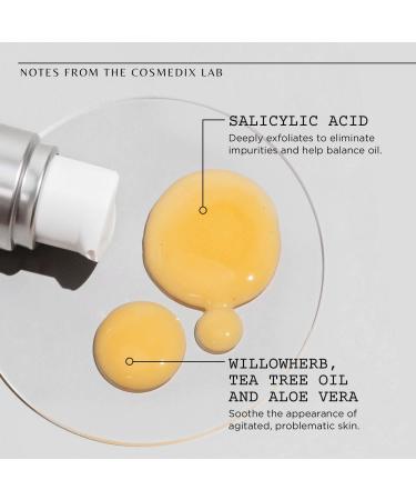 COSMEDIX Clarity Skin-Clarifying Face Serum with Retinol, Salicylic Acid, and Tea Tree Oil - Daily Exfoliating Face Wash and Hydrating Moisturizer - Buy Online on SooperMarket.com