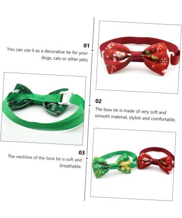 Amosfun 8-Pack Christmas Puppy Costume Accessories | Holiday Dog Collars & Decorations - Buy Online on SooperMarket.com