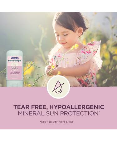 Coppertone WaterBabies SPF 50 Sunscreen Spray & Pure and Simple Stick Bundle (6oz Spray & 0.49oz Stick) - Buy Online on SooperMarket.com