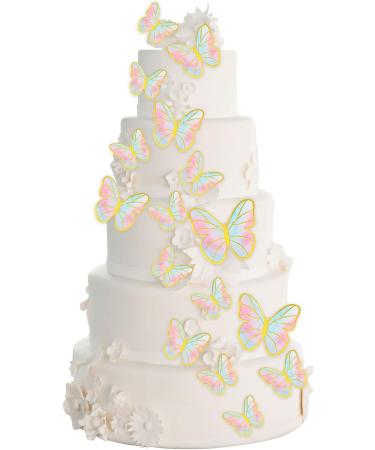60 Pcs Butterfly Cupcake Toppers Birthday Party Decor 3D Blue Pink Gold Butterfly Cake Topper Picks Decor for Girls Women Birthday Party Baby Shower Wedding Cake Ornaments Party Decoration(blue pink) Colorfurpink - Buy Online on SooperMarket.com