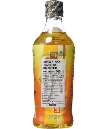 Hong Kong Lion & Globe Peanut Oil (Ideal for Frying Saut ing and Dressings) 600ml by CNMART - Buy Online on SooperMarket.com