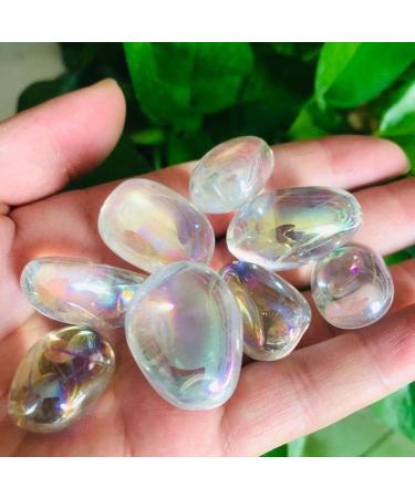 Natural Crystals and Stones 17mm-25mm Natural Spiritual Quartz Aura Crystal Stone Gravel 4pc for Decoration kaixun - Buy Online on SooperMarket.com