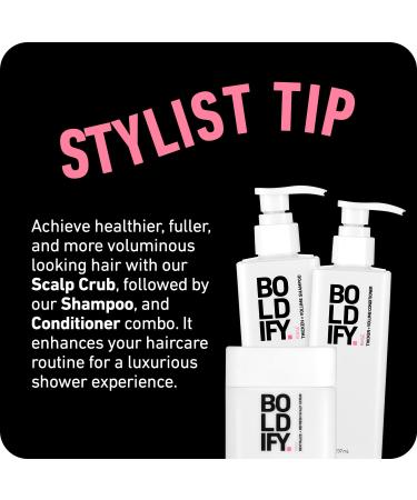 BOLDIFY Scalp Scrub | Pre-Wash Hair Treatment for Volume & Growth | Detoxifying Exfoliator for Healthy Hair & Scalp - Buy Online on SooperMarket.com