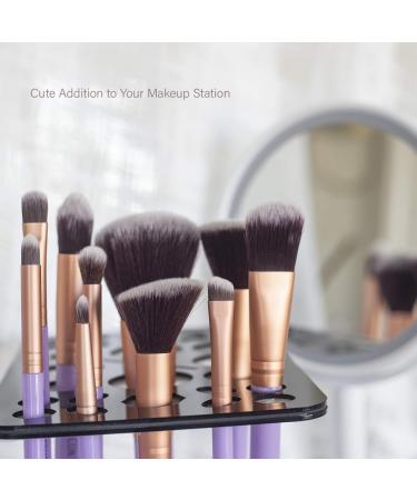 Nicole Miller 10 Piece Makeup Brush Set | Premium Foundation & Eye Brushes | Perfect Gift (Purple - Buy Online on SooperMarket.com