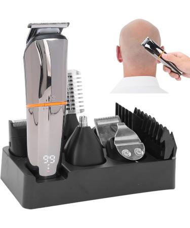 Buy Electric Hair Clipper - Multi Functional Rechargeable Trimmer with 5 Limit Combs & Battery Power Display - Cordless Hair Cutter for Home Use - Buy Online on SooperMarket.com